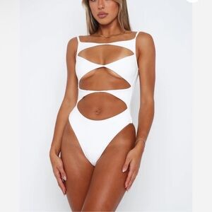 White Fox Boutique Never Sleep Bodysuit White
